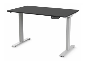 Humanscale eFloat Go 2.0 - Sit/standing desk - rectangular - electric height adjustment - black - silver base FYH12TS3060BL