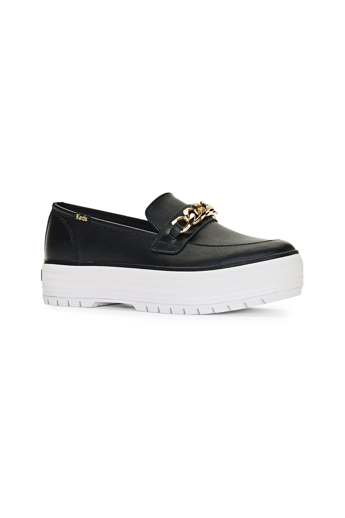Keds Triple Decker Loafer Lug Black Gold