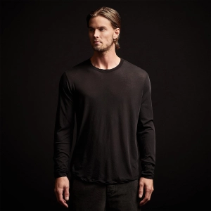 L/S Crew Neck Tee - Black