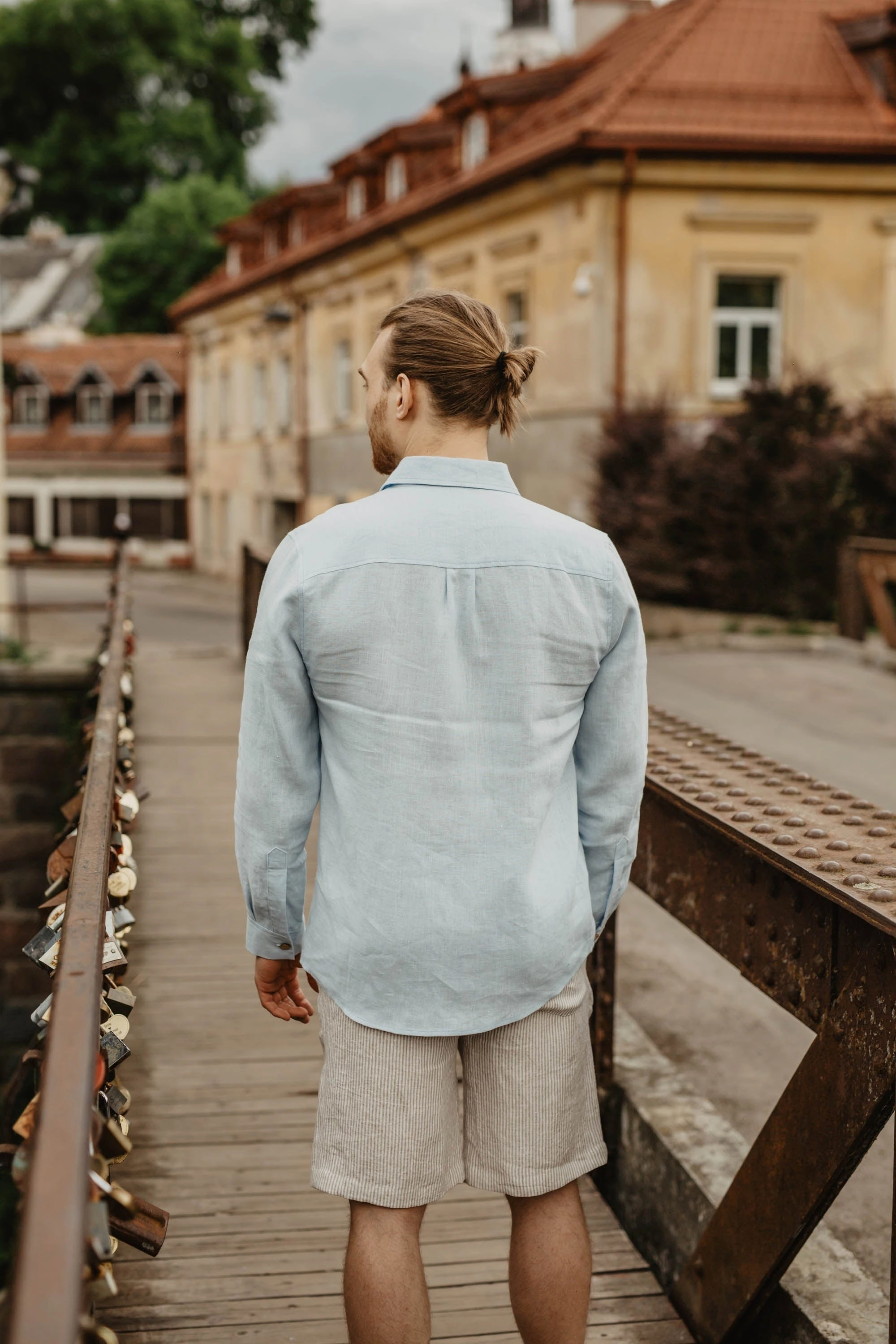 Naglis Men's Linen Long Sleeve Shirt | Multiple Colours