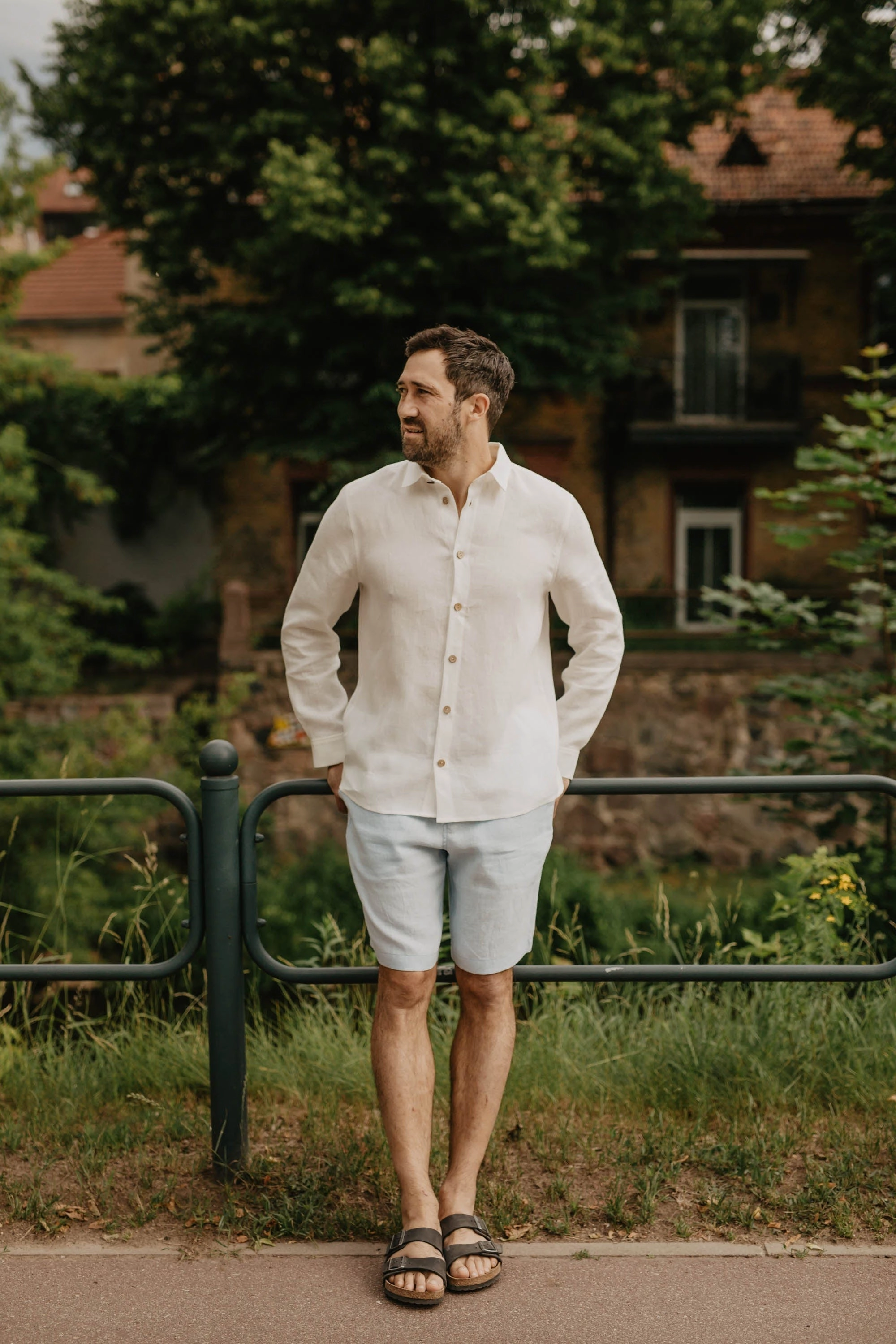 Naglis Men's Linen Long Sleeve Shirt | Multiple Colours