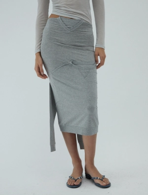 no 2382 / Folded T-Shirt Skirt