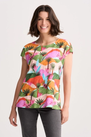 Organic Cotton T-Shirt - Tropical Landscape
