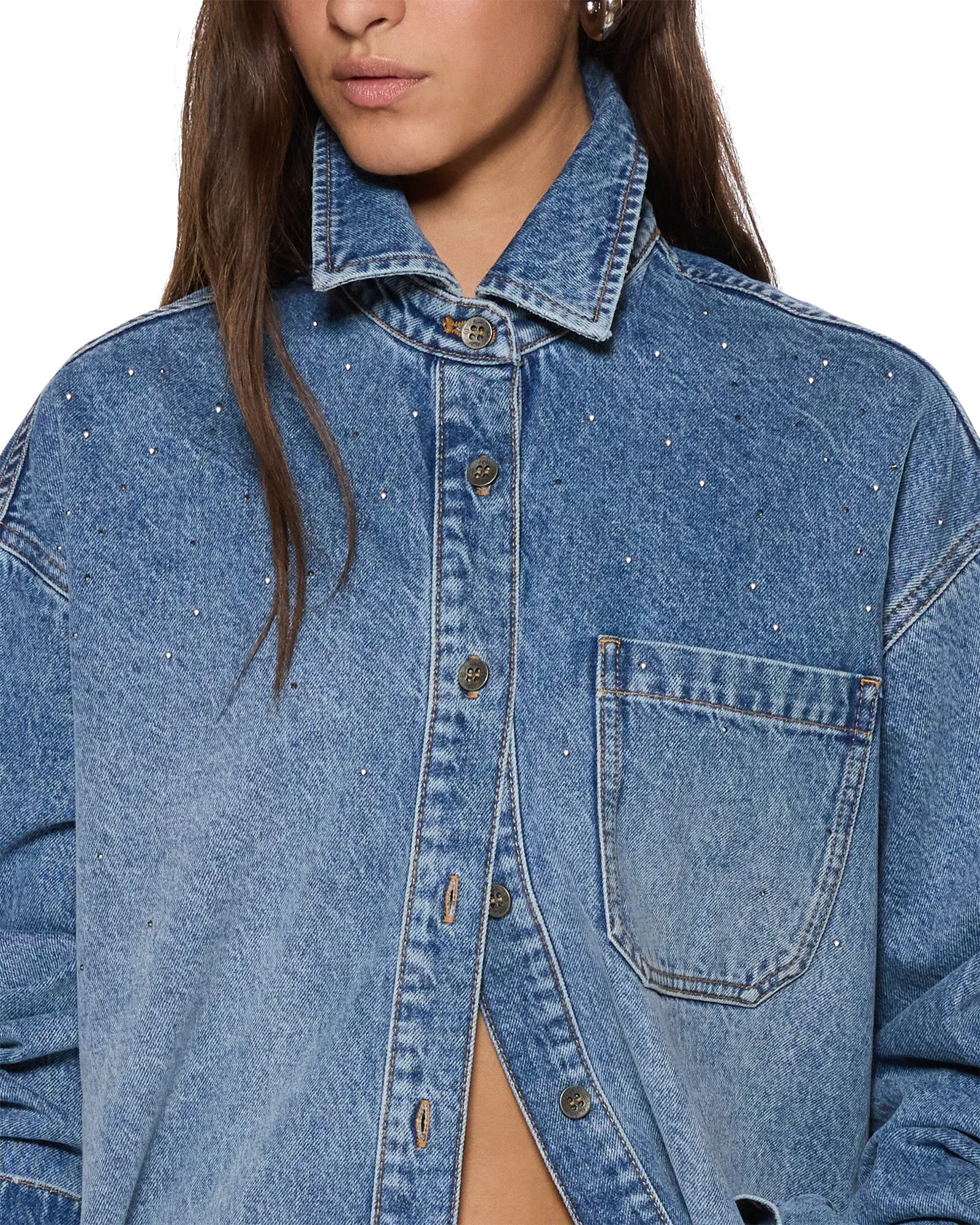 OVERSIZED LS SHIRT KRYSTAL KOMET