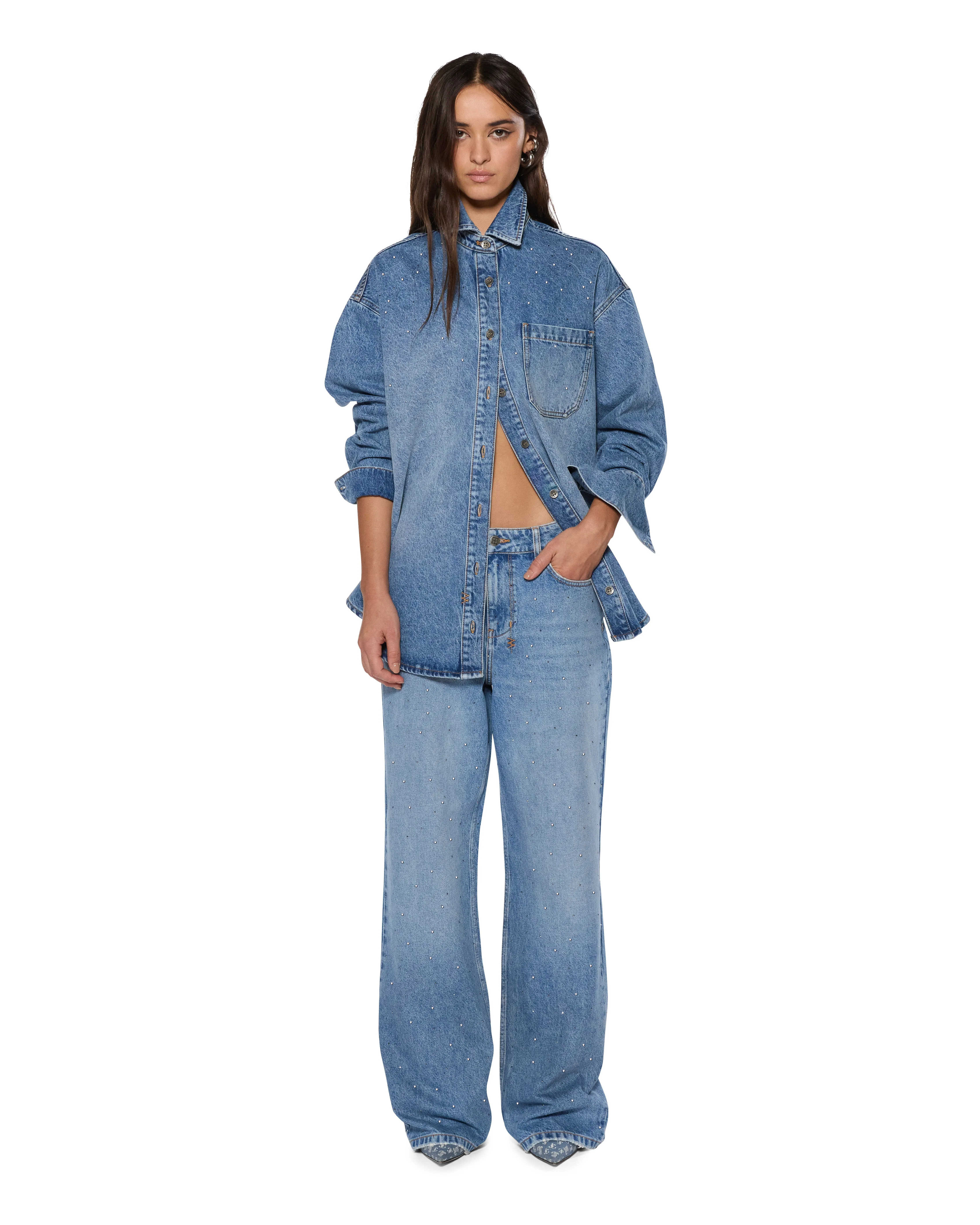 OVERSIZED LS SHIRT KRYSTAL KOMET