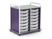 Paragon A&D Crossfit Storage - Trolley - 32 drawers - 16 gauge tubular steel, TFM CFD60OFTOTES17-918IZI