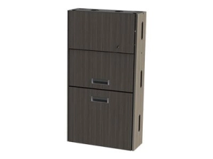 Proximity Embrace EXT-28-ARM-10 - Wall-mounted workstation - brighton walnut - brighton walnut EXT-6062-7054