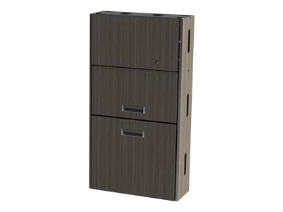 Proximity Embrace EXT-28-ARM-10 - Wall-mounted workstation - brighton walnut - brighton walnut EXT-6062-7054