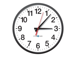 Pyramid Standard Face Type A - Clock - quartz - 13.27 in - frame: black S9A3AAGBXB