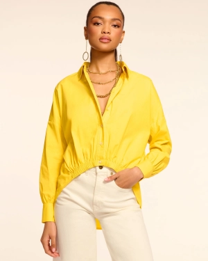 Sarah Cotton Poplin Long Sleeve Top