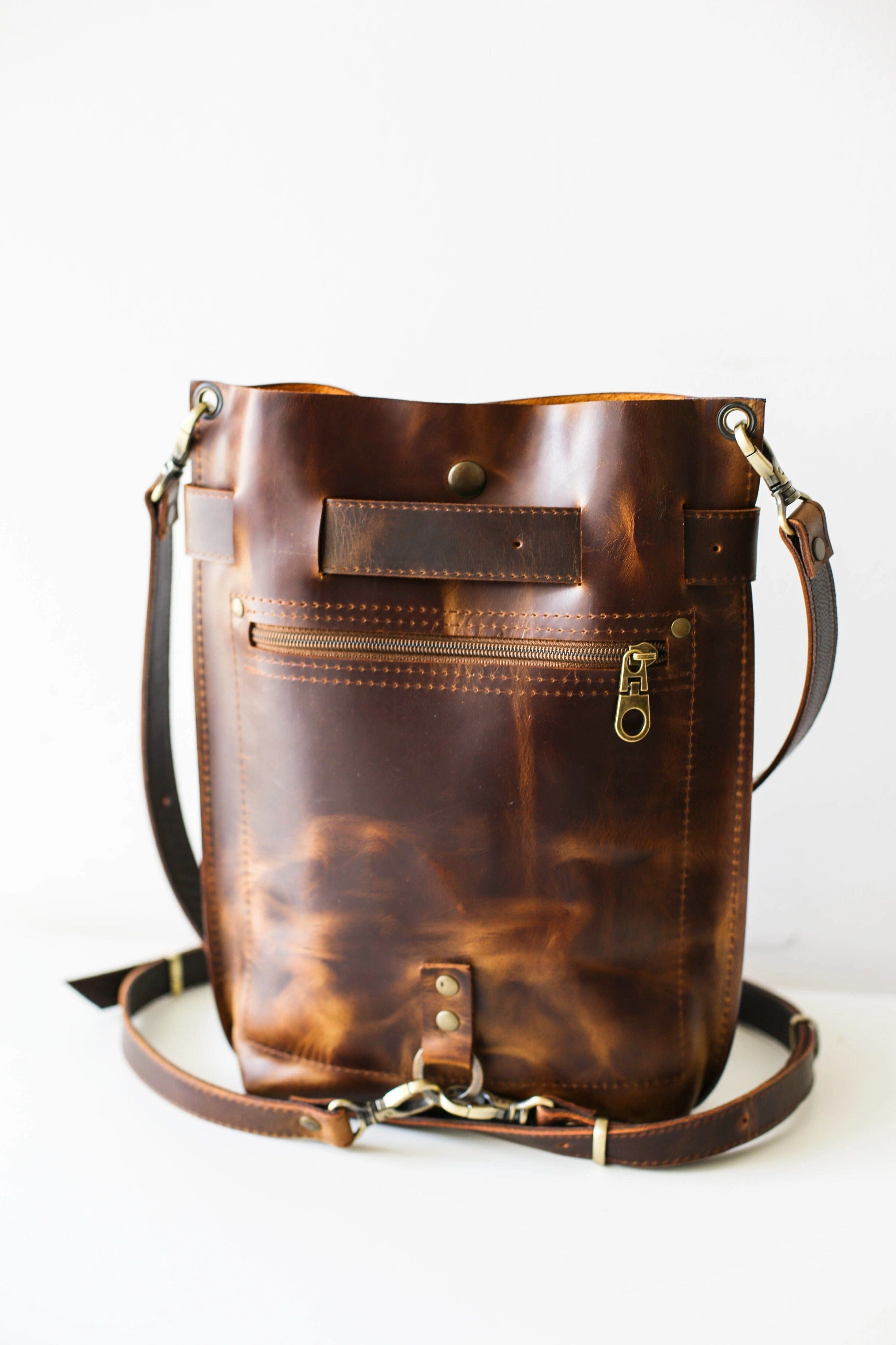 Small Dark Brown Leather Bag