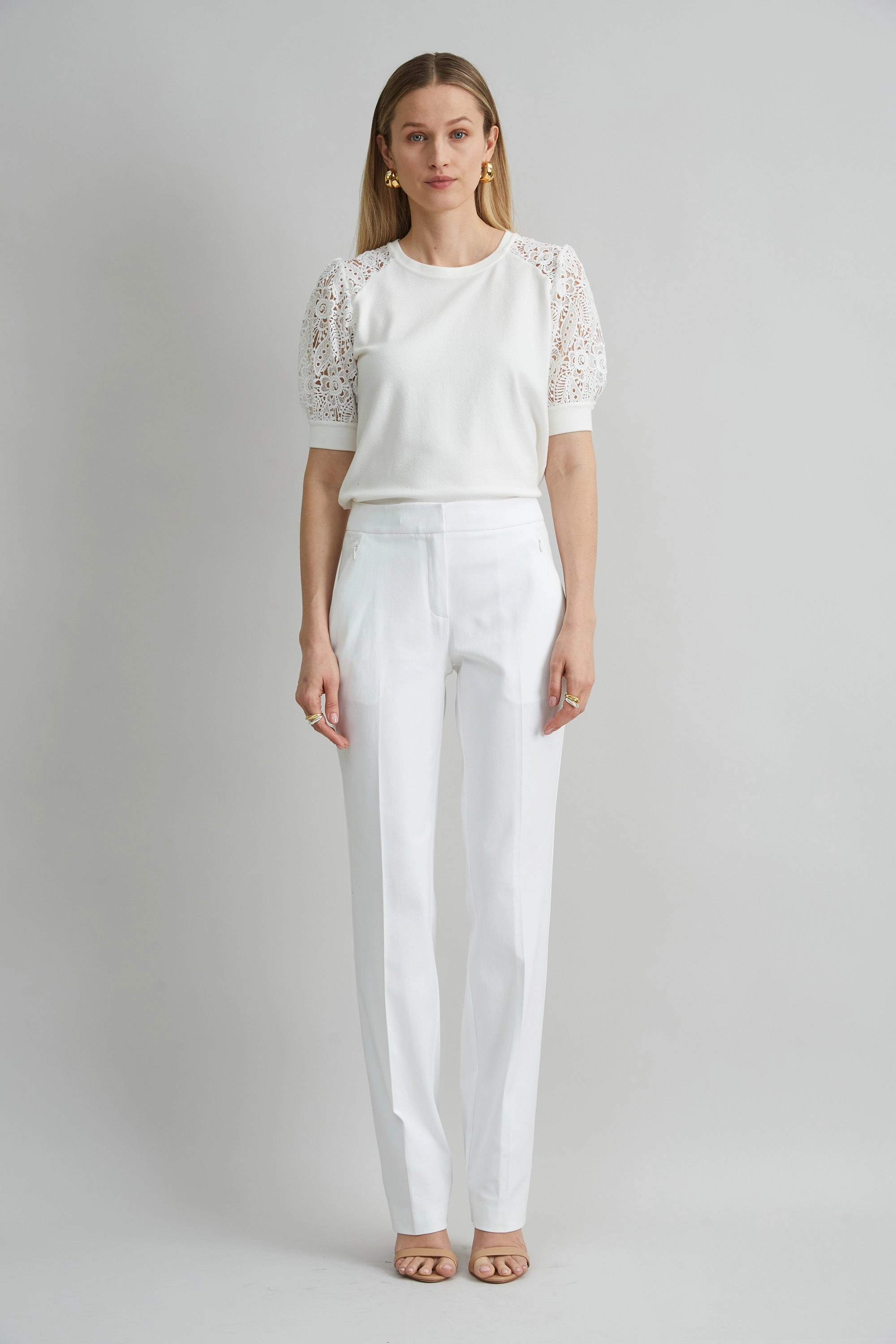 Straight Leg Stretch Cotton Pant