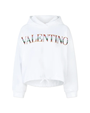 Valentino Logo Embroidered Hoodie