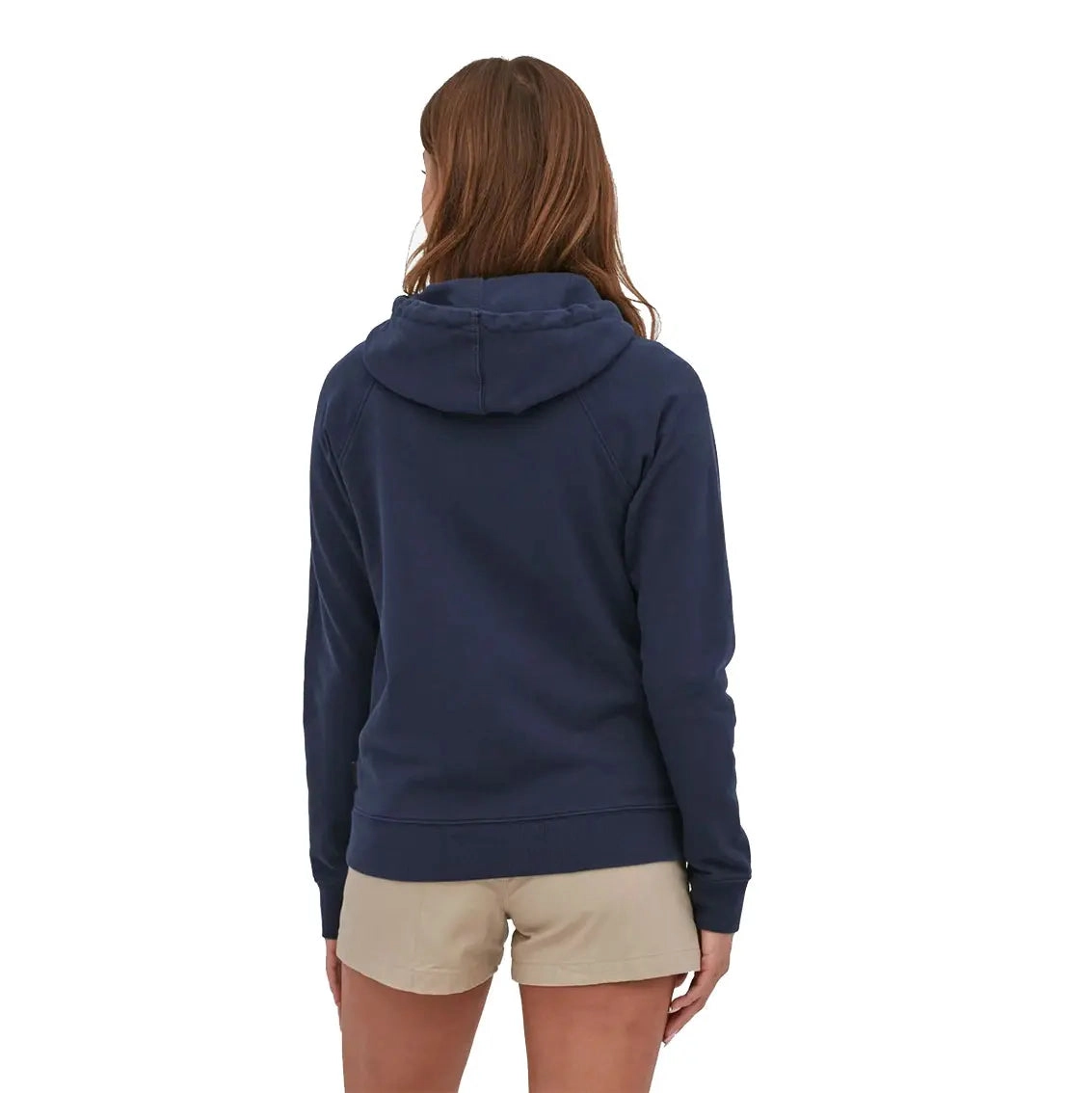 Womens Patagonia P-6 Label Organic Hoodie - Navy